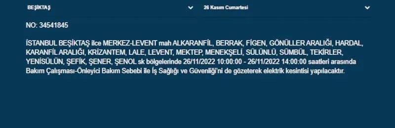 İstanbullular dikkat! Hafta sonu 22 ilçede elektrik kesintisi 30